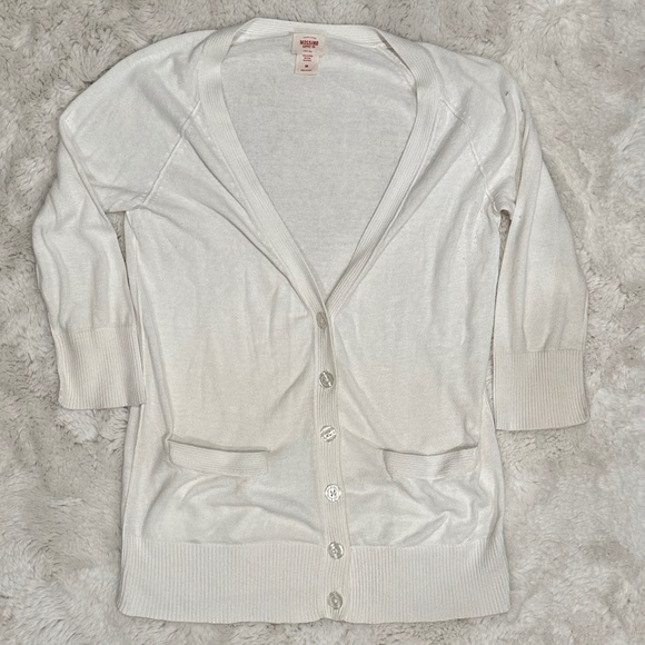 Mossimo 3/4 Sleeve Cardigan Sweater Medium Size - Picture 1 of 3